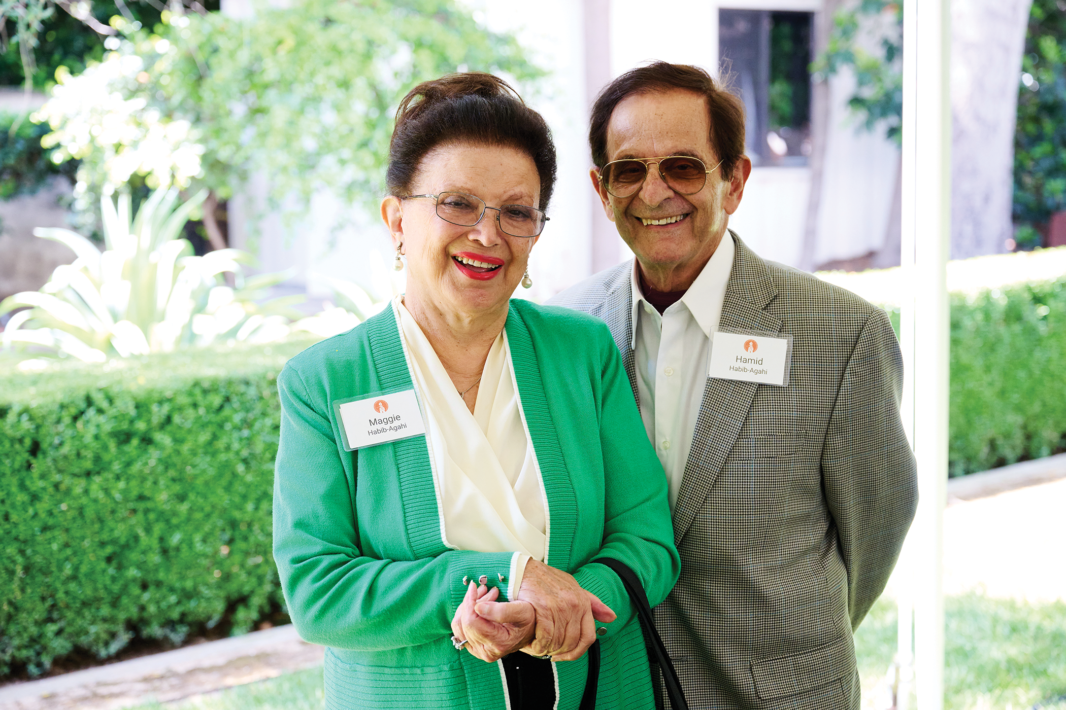 Maggie and Hamid Habib-Agahi. Credit Chris Flynn/Caltech 