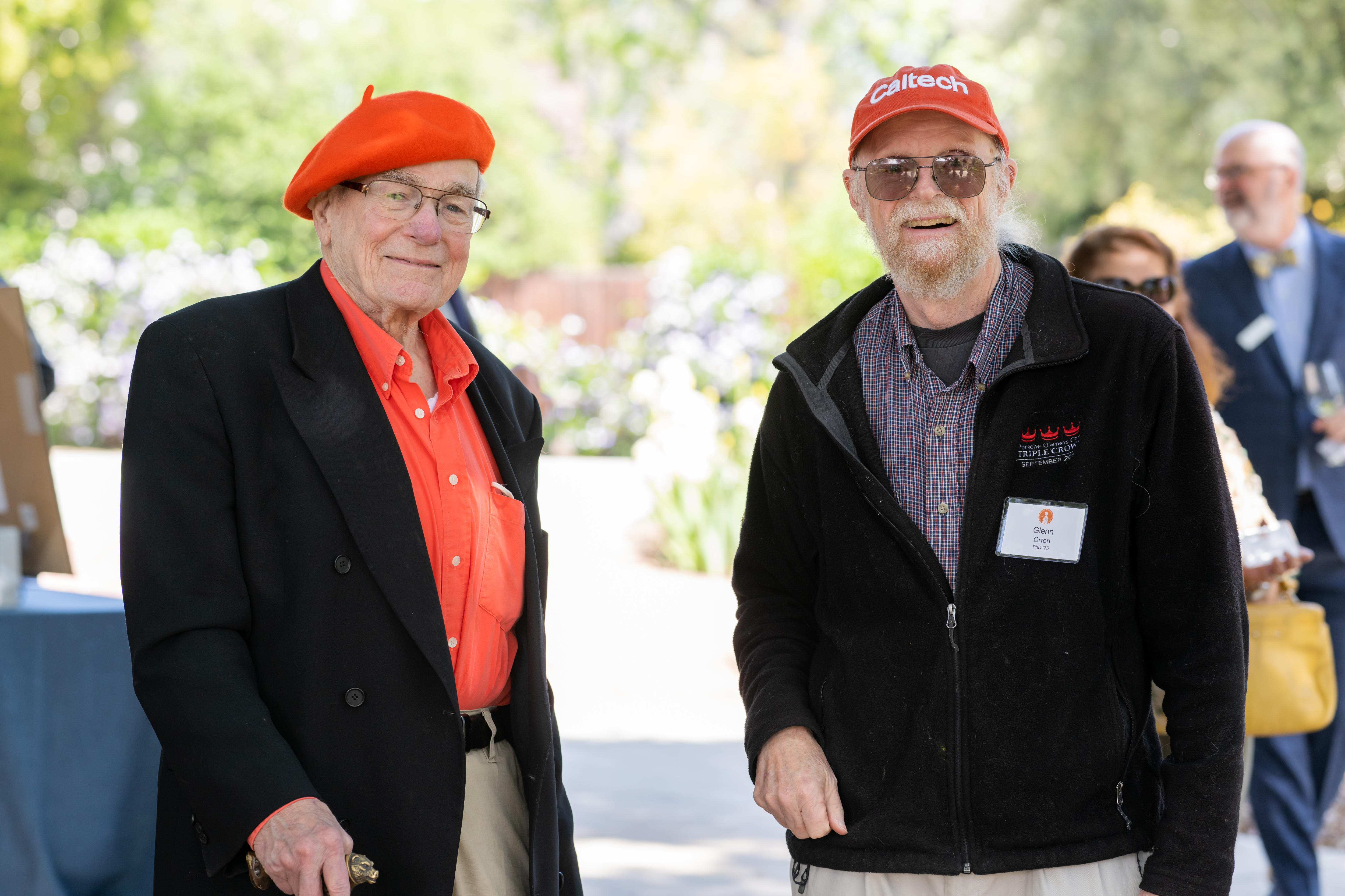 Professor William A. Goddard (PhD ’65) and Glenn Orton (PhD ’75)